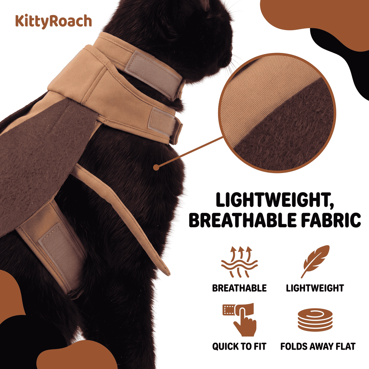 KittyRoach™ Cockroach Cat Costume | Breathable, Easy On and Off
